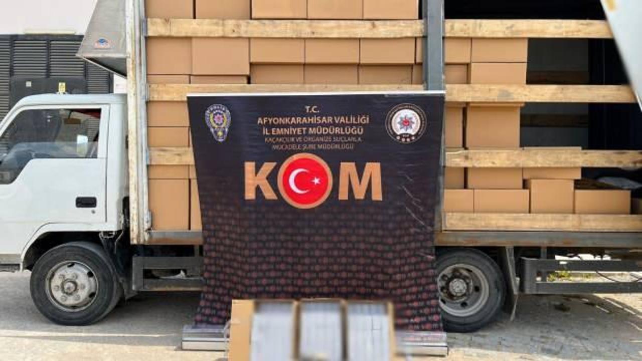 2 milyon 820 bin adet mükerrer bandrollü boş makaron ele geçirildi