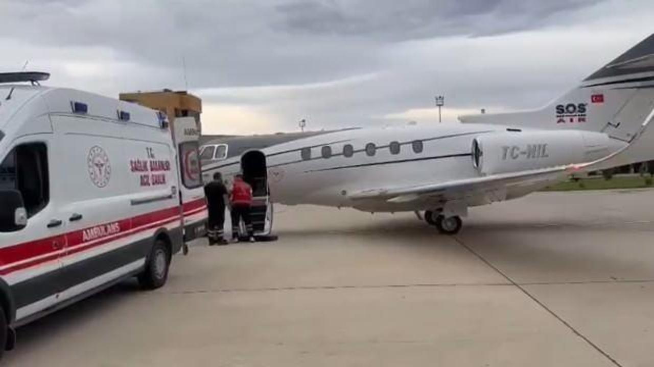 Ambulans uçak, 1 günlük bebek için havalandı