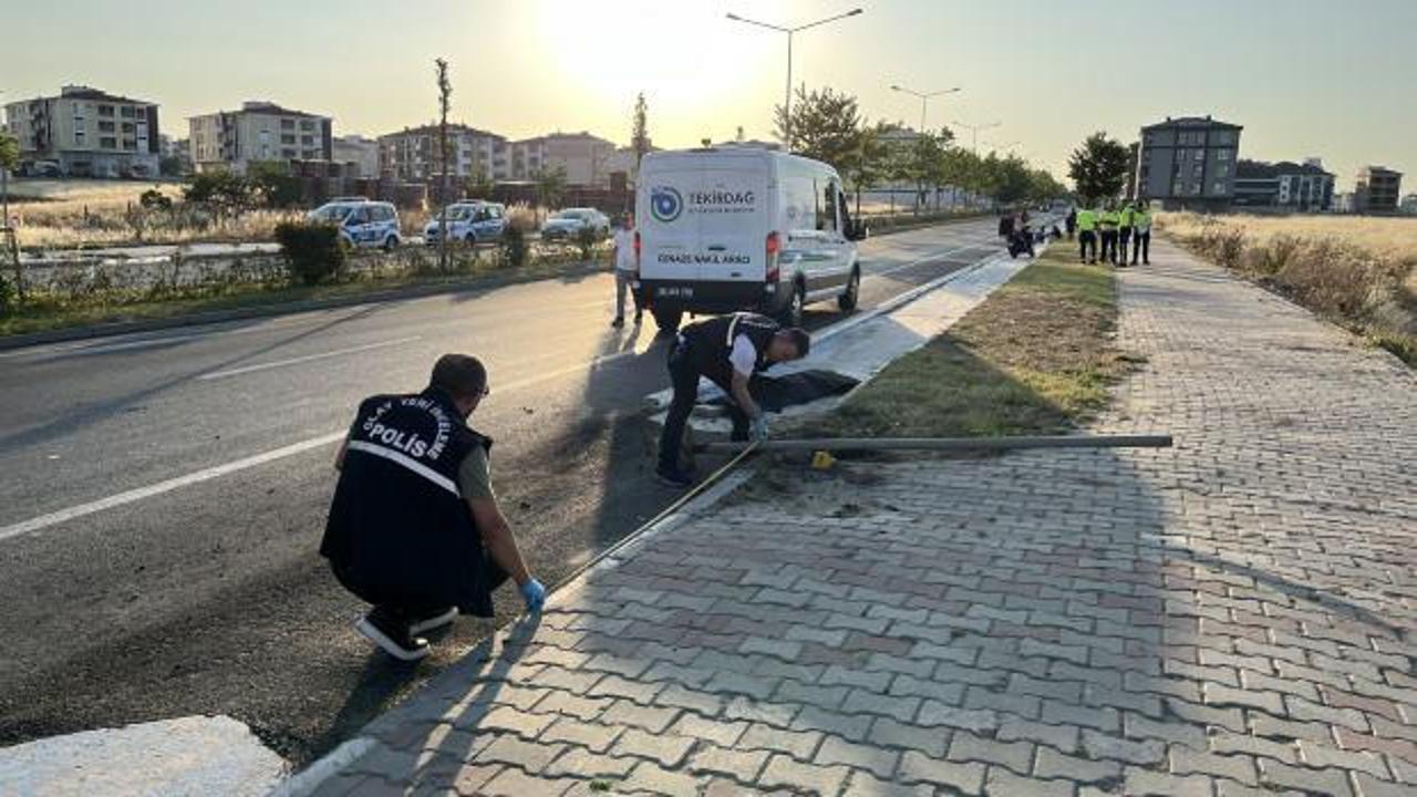 &Ccedil;orlu'da korkun&ccedil; kaza: 14 yaşındaki s&uuml;r&uuml;c&uuml; &ouml;ld&uuml;, yolcu ağır yaralı