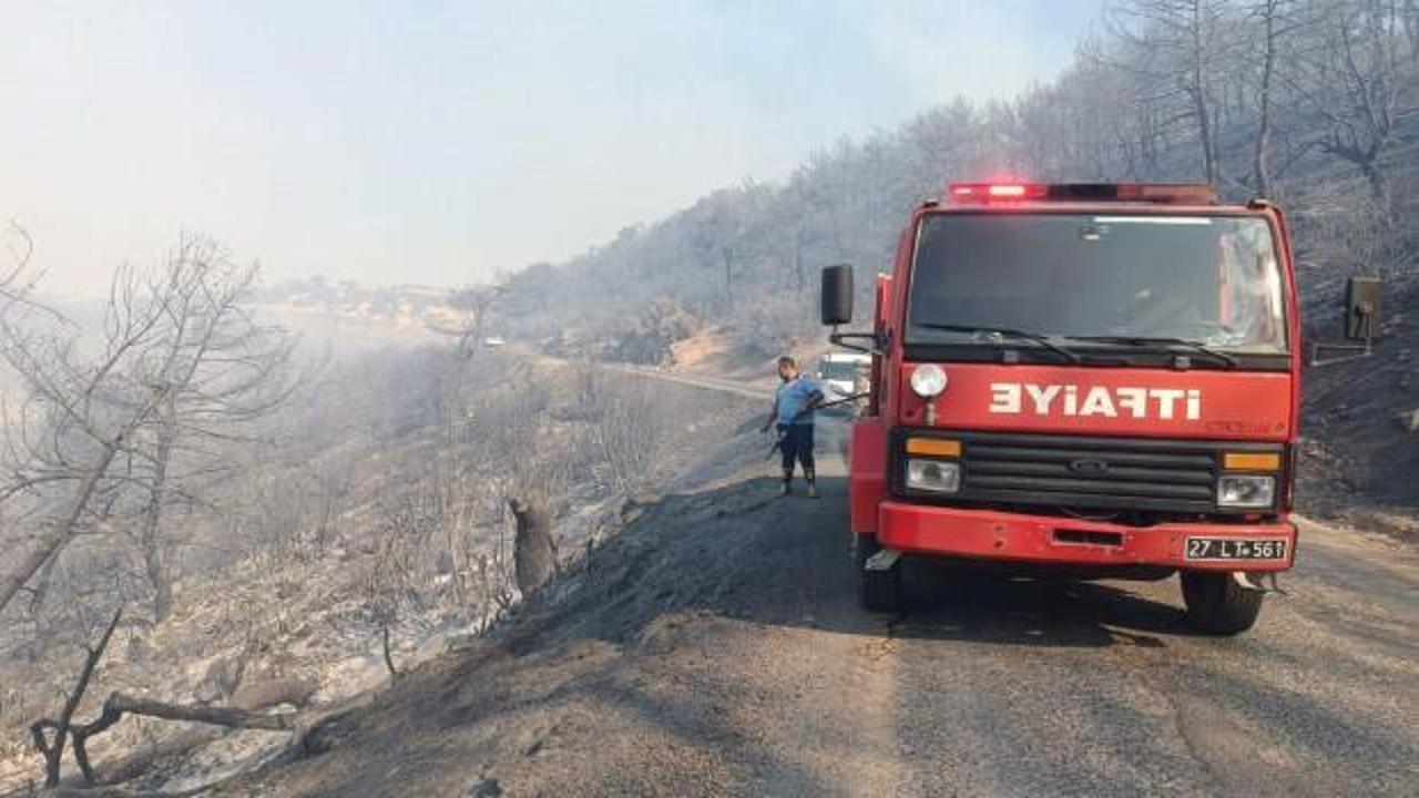 Gaziantep Büyükşehir'den Nurdağı'nda çıkan orman yangınına müdahale