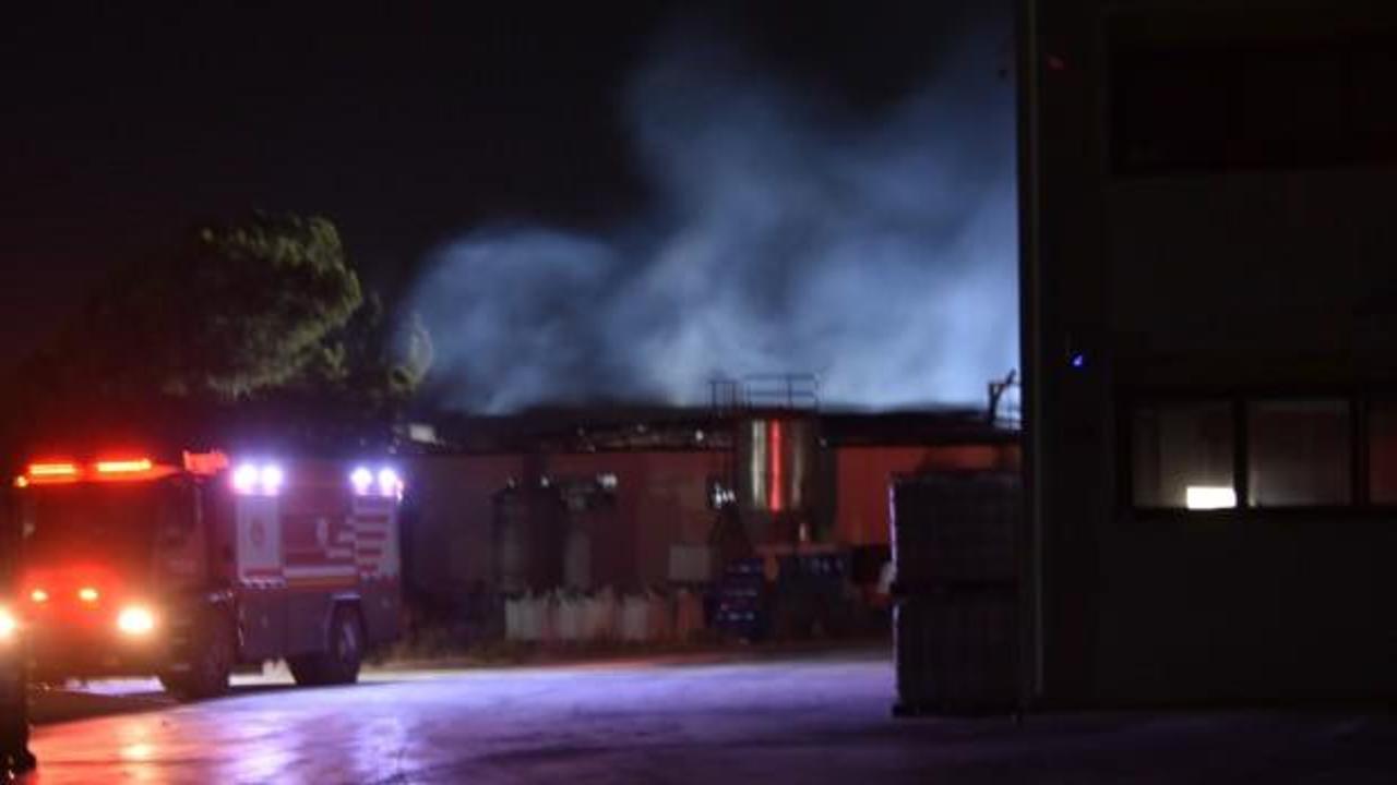 İzmir’de kimya fabrikasında korkutan yangın