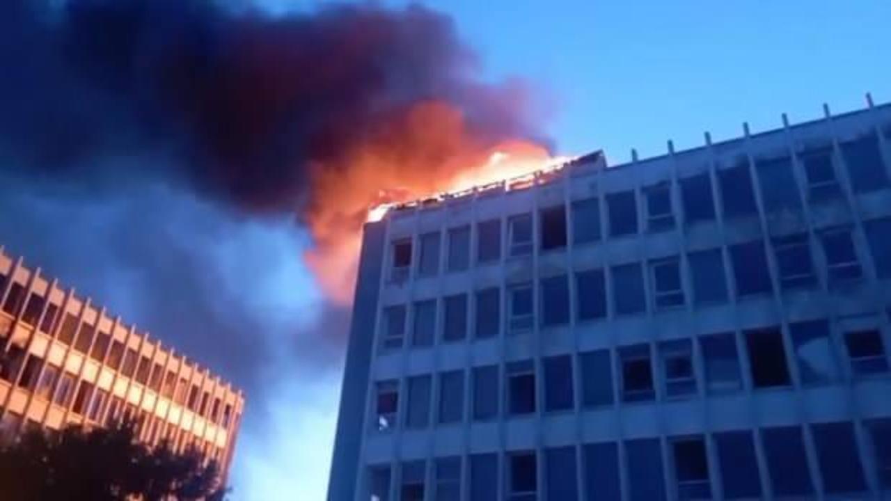 Kartal'da korkutan yangın