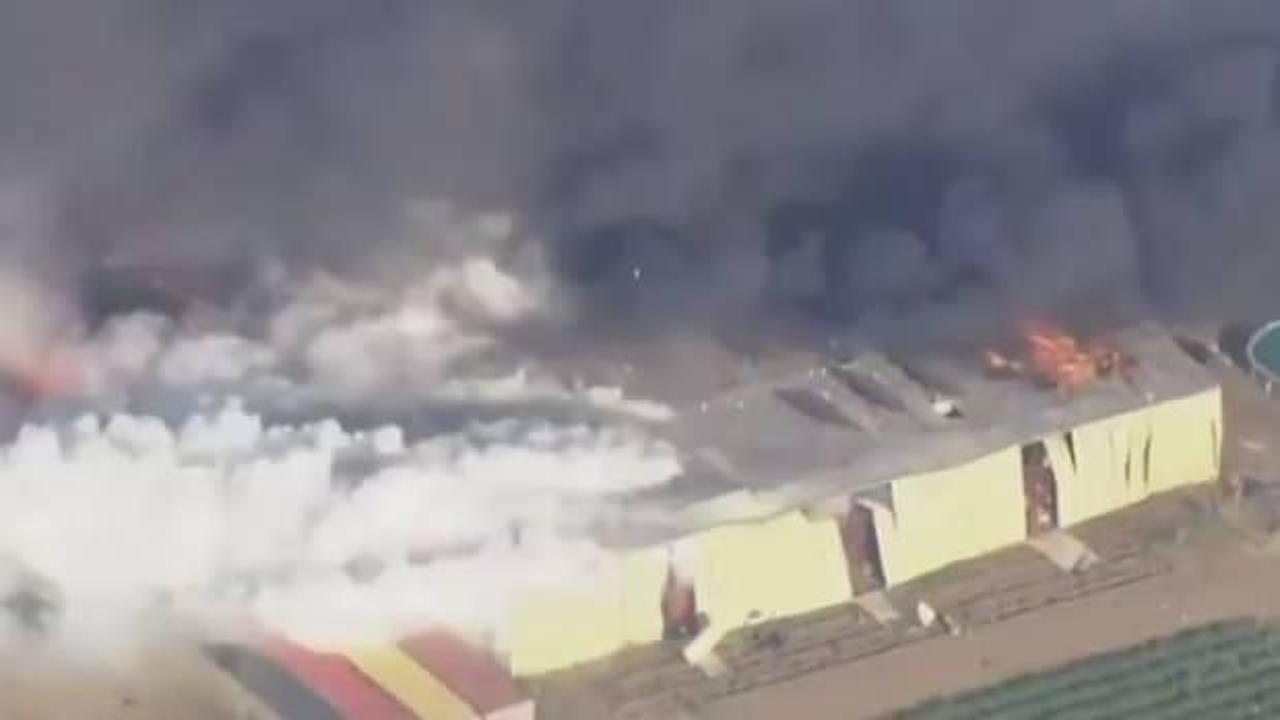 ABD'de yürekleri ağza getiren patlama! Havai fişek deposunda korkutan saatler