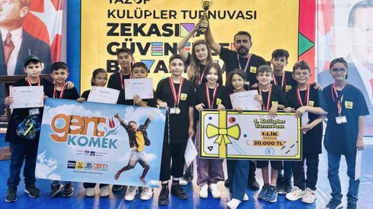 Genç KOMEK öğrencileri 4. Tazof Kulüpler Turnuvası’da Türkiye şampiyonu oldu