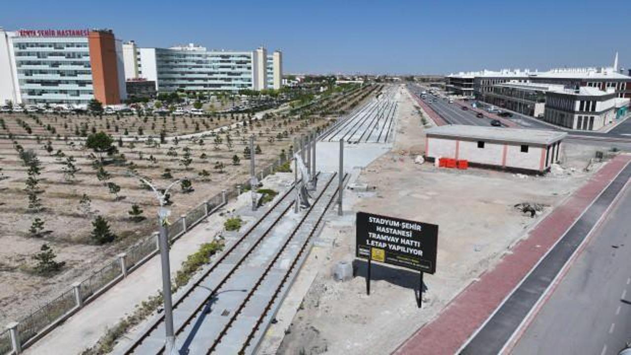 Konya'da Stadyum-Şehir Hastanesi Tramvayı 2. Etap temeli atılacak