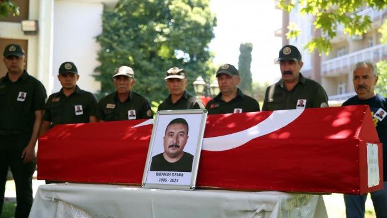 Orman şehidine veda! Gözyaşları içinde uğurlandı