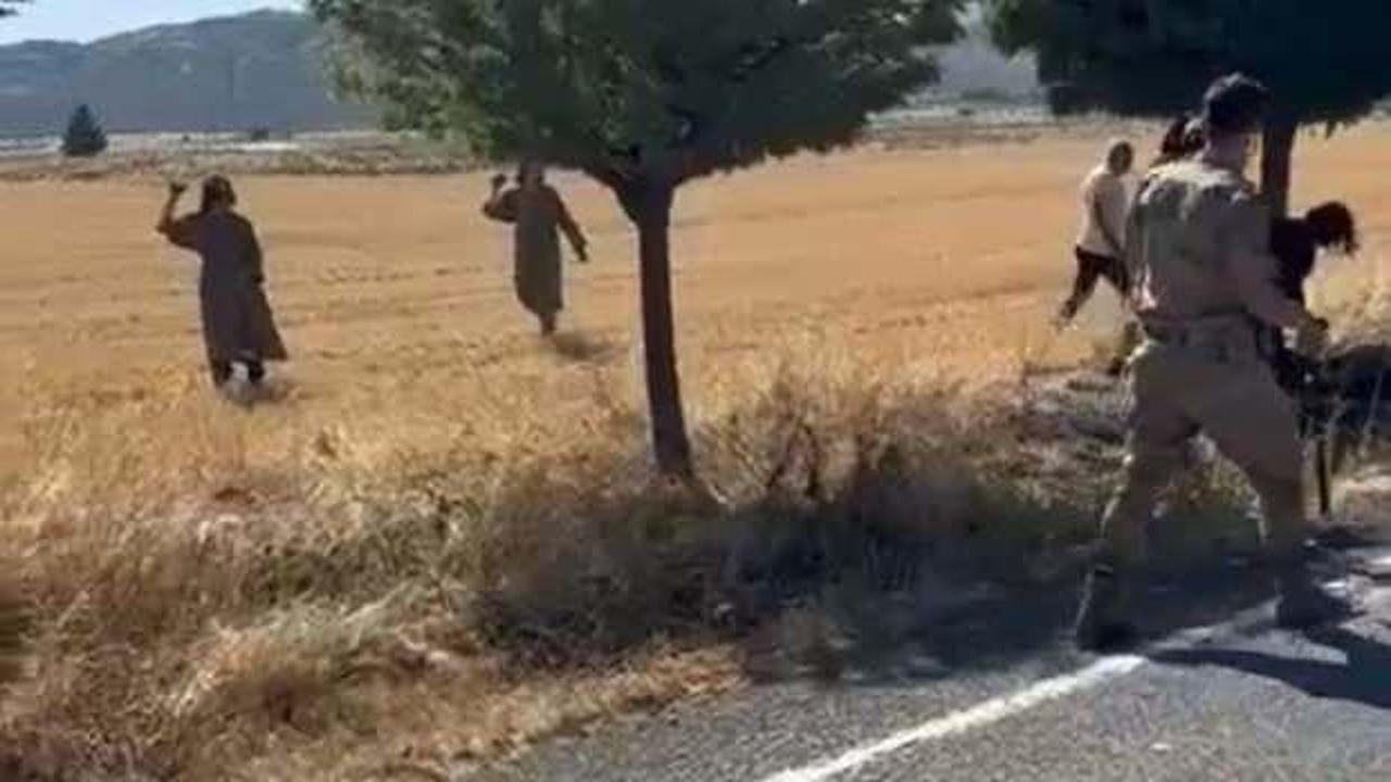 Gaziantep'te pes dedirten olay: Kaza yerine giden jandarmaya saldırdılar