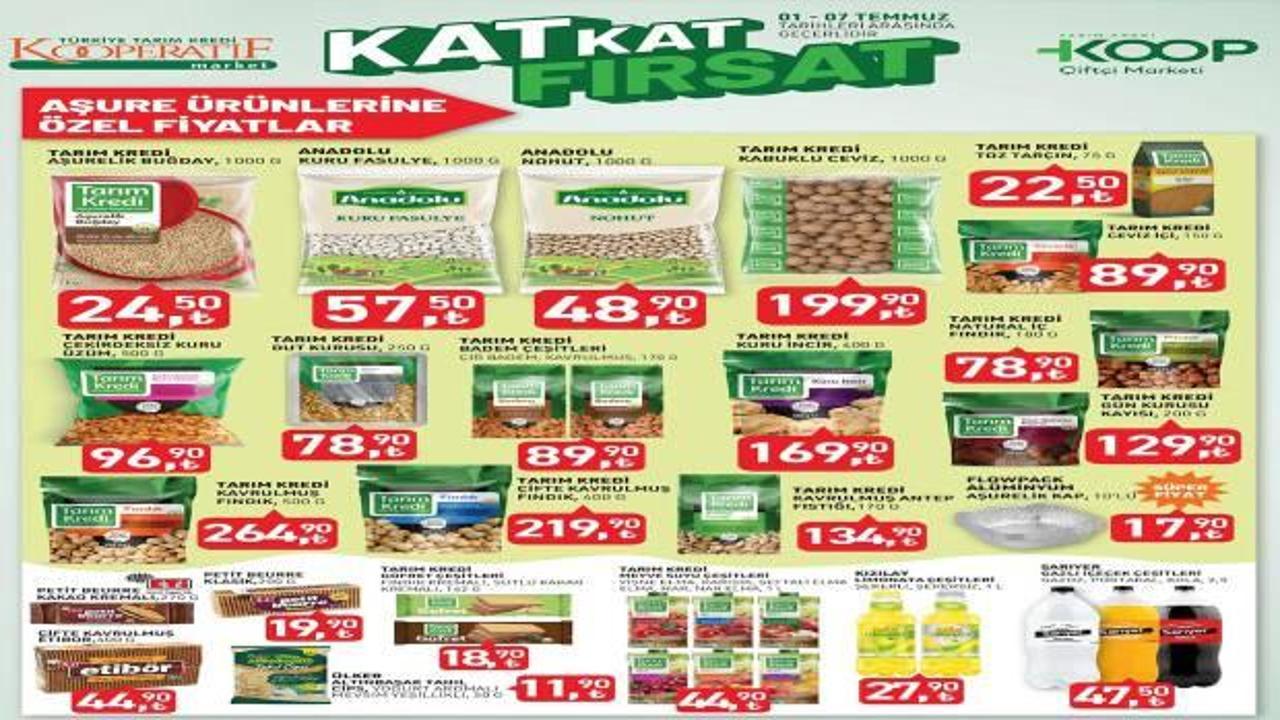 Tarım Kredi Market 1-7 Temmuz aktüel ürünler kataloğu! Aşure yapmak isteyenlere...
