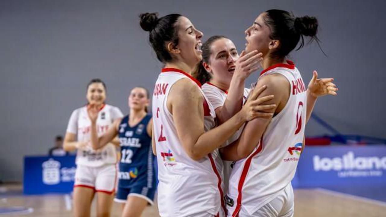 18 Yaş Altı Kız Milli Basketbol Takımı, İsrail'i 66-57 mağlup etti
