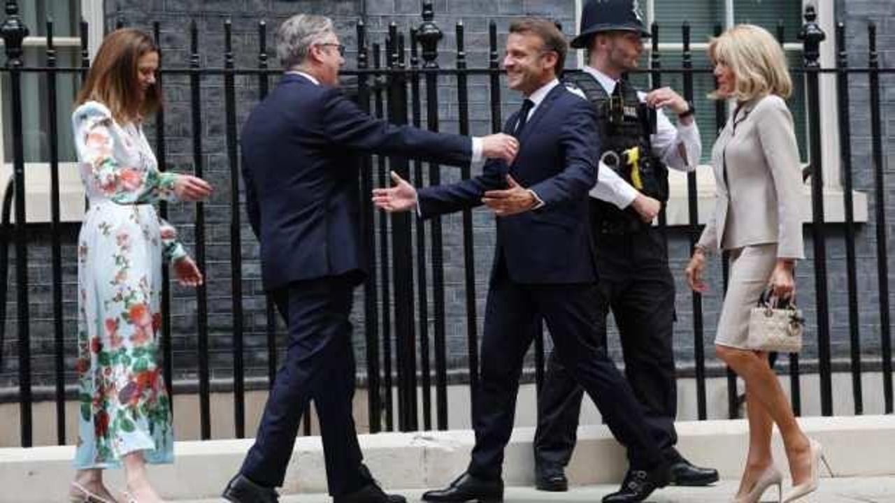 Fransa Cumhurbaşkanı Macron ile İngiltere Başbakanı Starmer ile görüştü