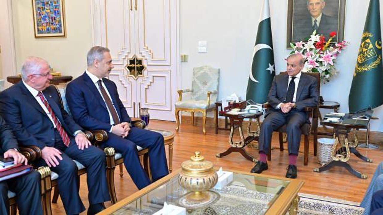 Bakanlar Fidan ve G&uuml;ler, Pakistan Başbakanı Şerif ile g&ouml;r&uuml;şt&uuml;