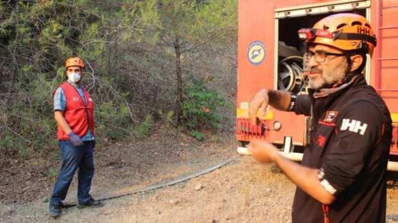 Bayırbucak&rsquo;taki T&uuml;rkmen k&ouml;ylerinde orman yangınları s&uuml;r&uuml;yor: İHH destekte