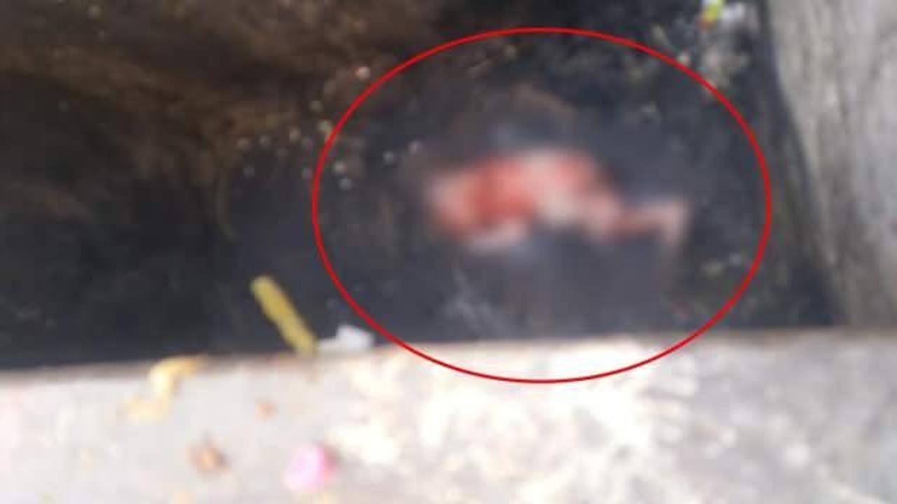 Doğurup çöp konteynerine attığı bebeği esnaf fark etti!