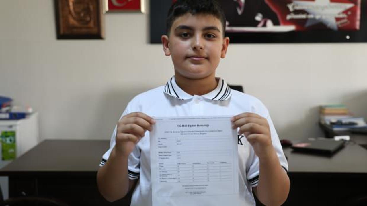 LGS birincisi Yiğit'in yerli ve milli vurgusu dikkat çekti