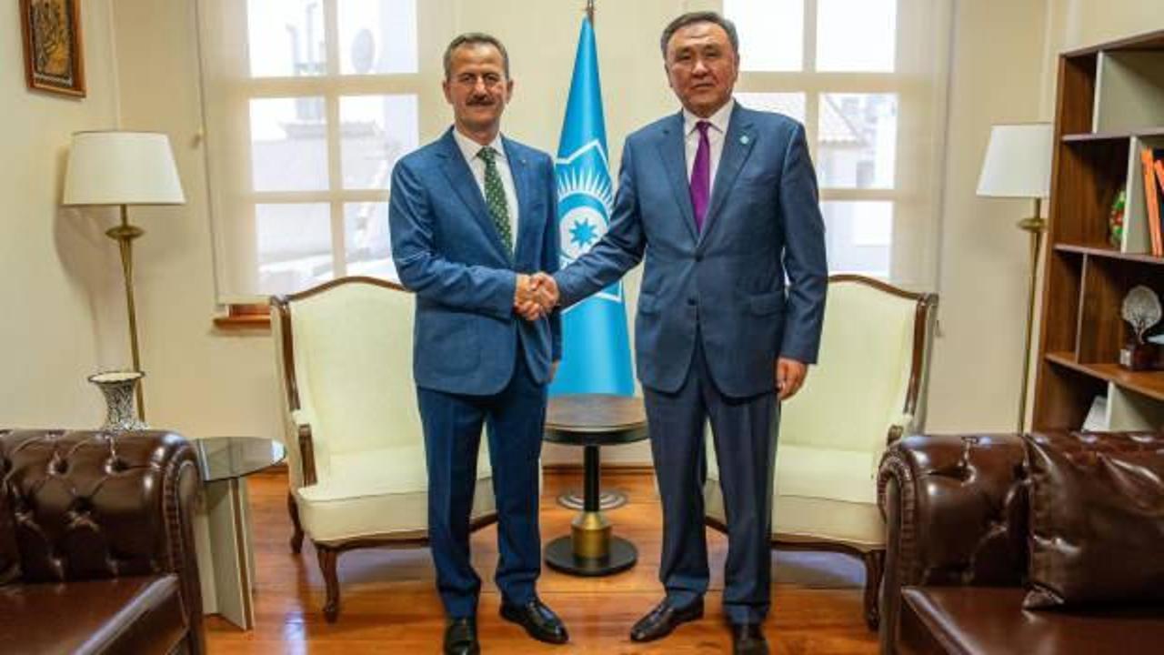 SSB Başkanı Görgün, TDT Genel Sekreteri Omuralıev ile görüştü!