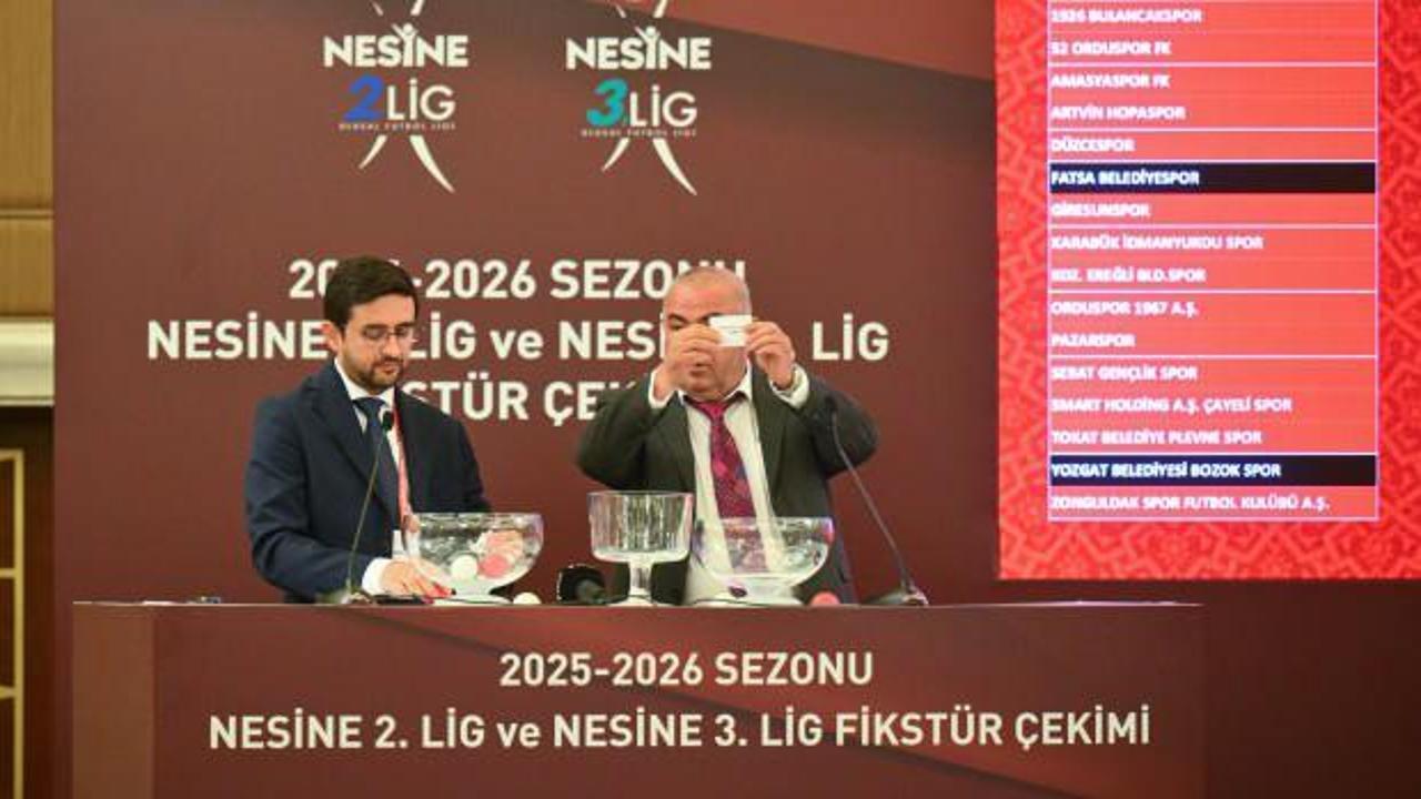 Nesine 2. ve Nesine 3. Lig'in yeni sezon fikstürü Ankara'da çekildi