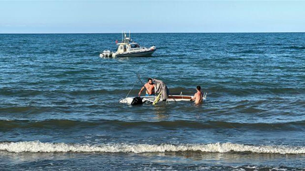 Tekne alabora oldu: 5 vatandaş denize düştü