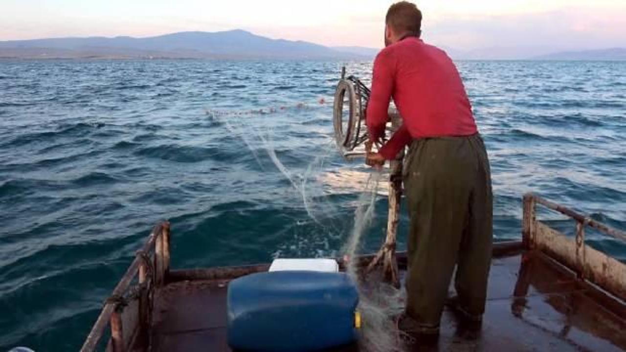 3 aylık av yasağı bitti: Balıkçılar "vira bismillah" diyerek Van Gölü'ne ağlarını attılar