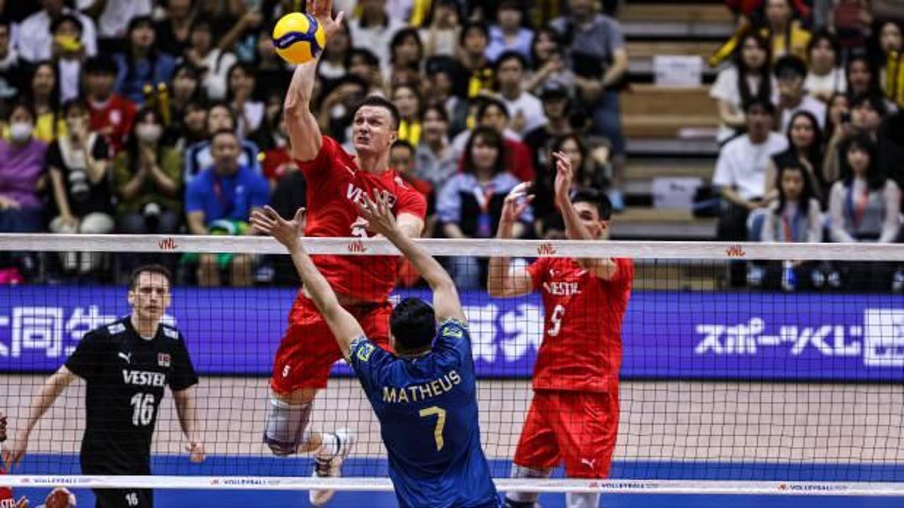A Milli Erkek Voleybol Takımı, Brezilya'ya 3-1 kaybetti