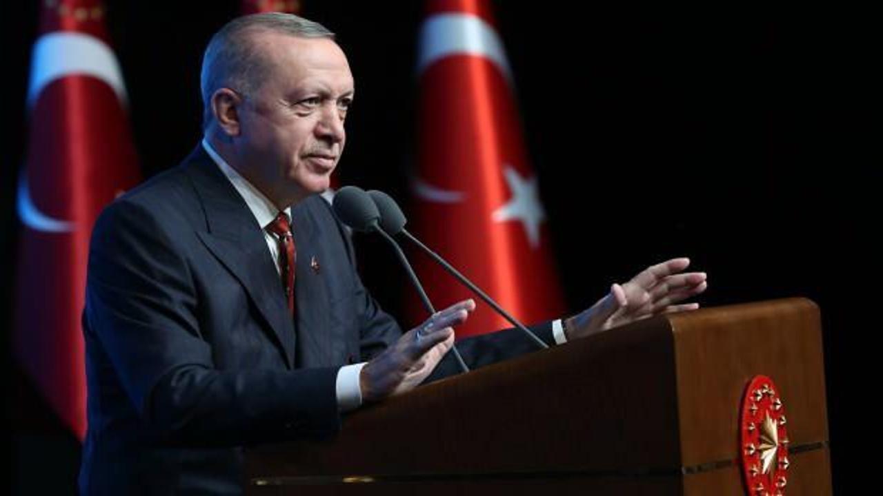  Cumhurbaşkanı Erdoğan'dan Kıbrıs mesajı