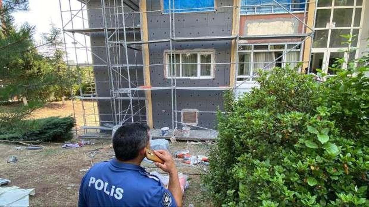 İskelede çalışırken 5'inci kattan düşerek öldü