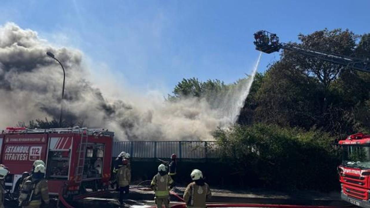  İSKİ'ye ait arıtma tesisinde yangın