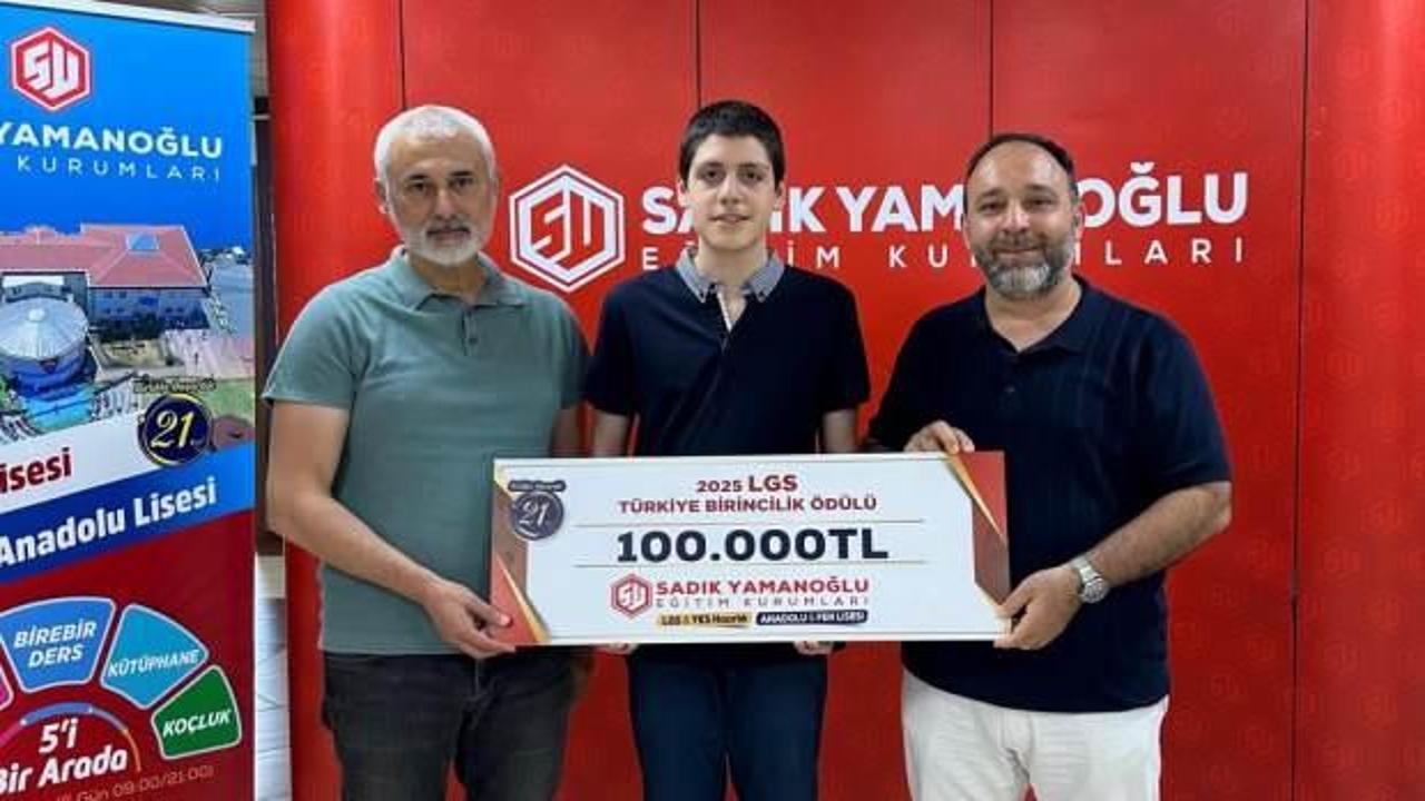 LGS Türkiye birincisinden yetim çocuklara büyük destek