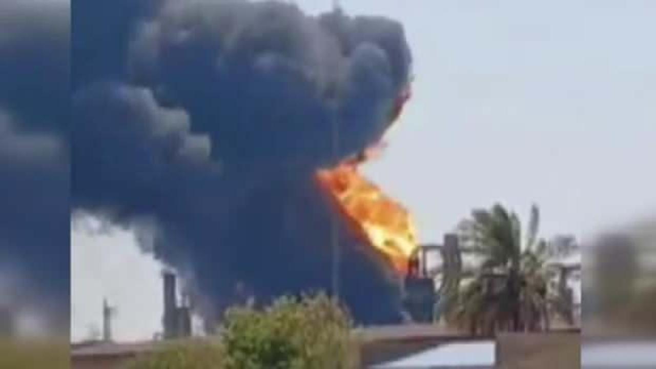 Son dakika...Petrol rafinerisi alev aldı! İran'da korkutan yangın! 