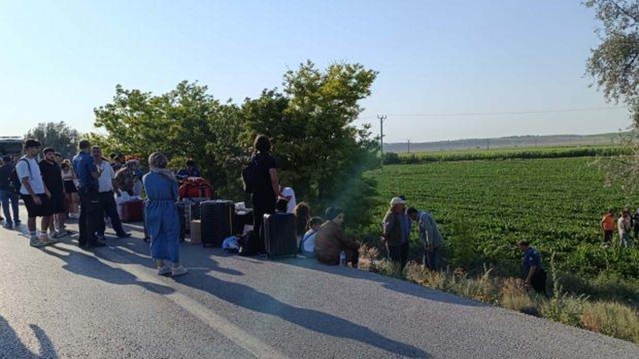 Yolcu otobüsü kaza yaptı: 3'ü çocuk 7 yaralı!