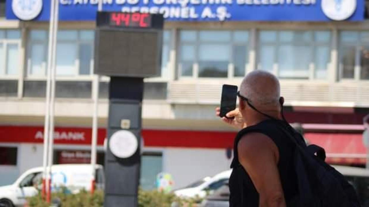Aydın'da termometreler 44 dereceyi gördü