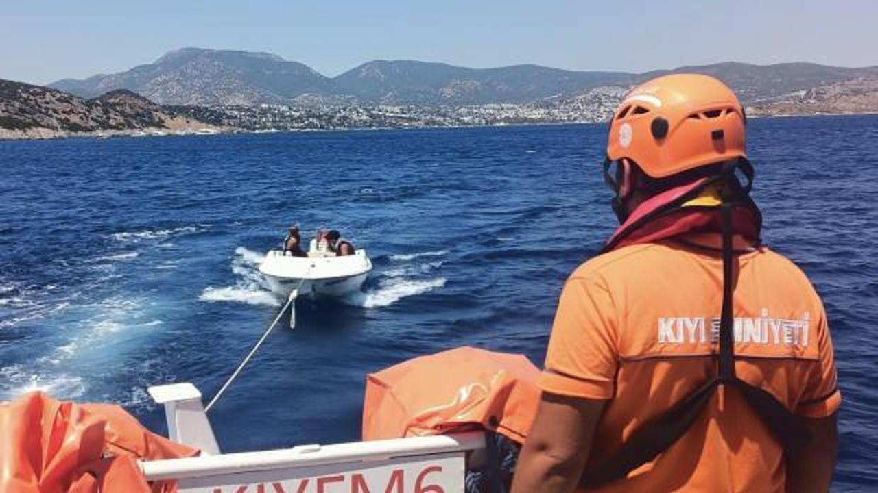 Bodrum açıklarında can pazarı! 2 teknedeki 9 kişi kurtarıldı