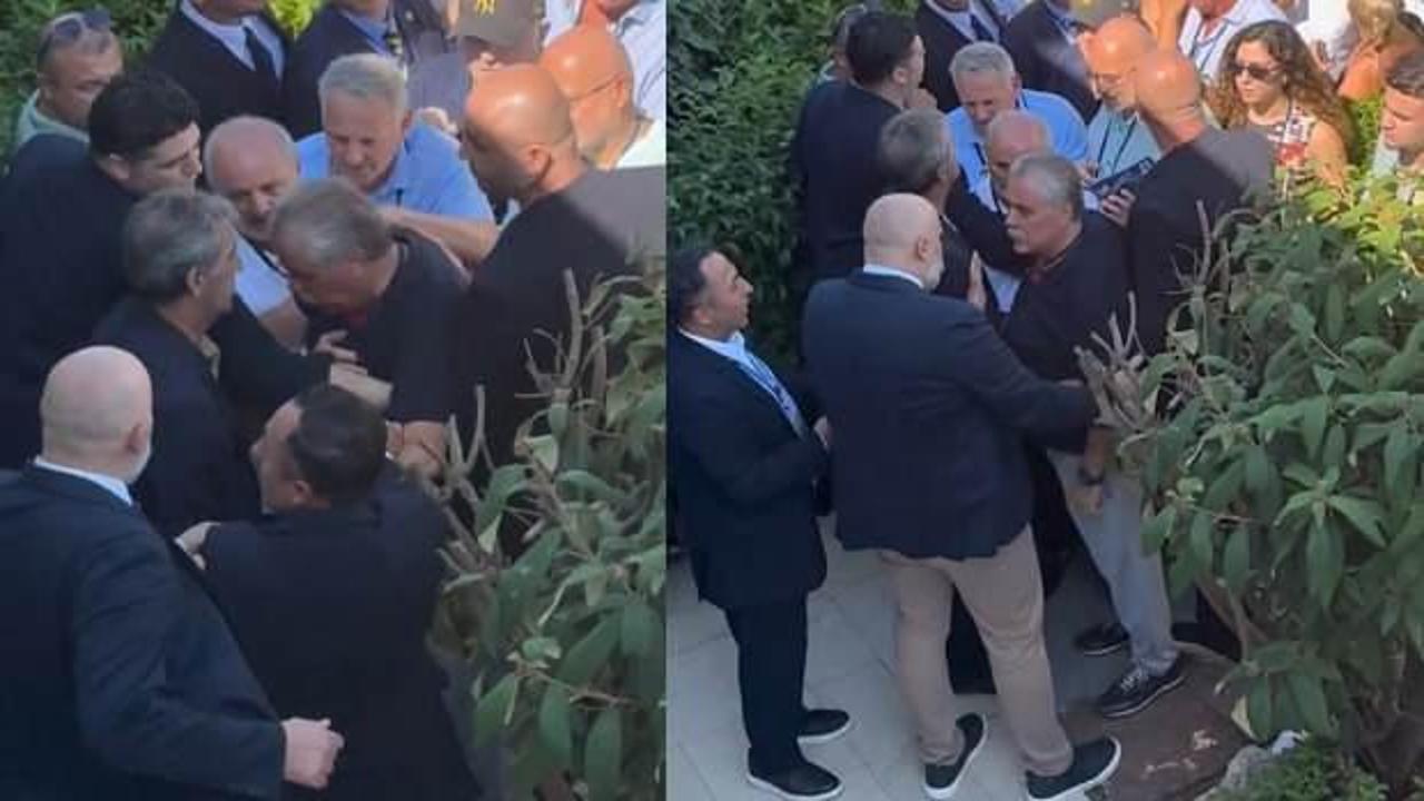 Fenerbah&ccedil;e'nin yaşayan efsanesi salona alınmadı: &Ccedil;ıkışta arbede yaşandı