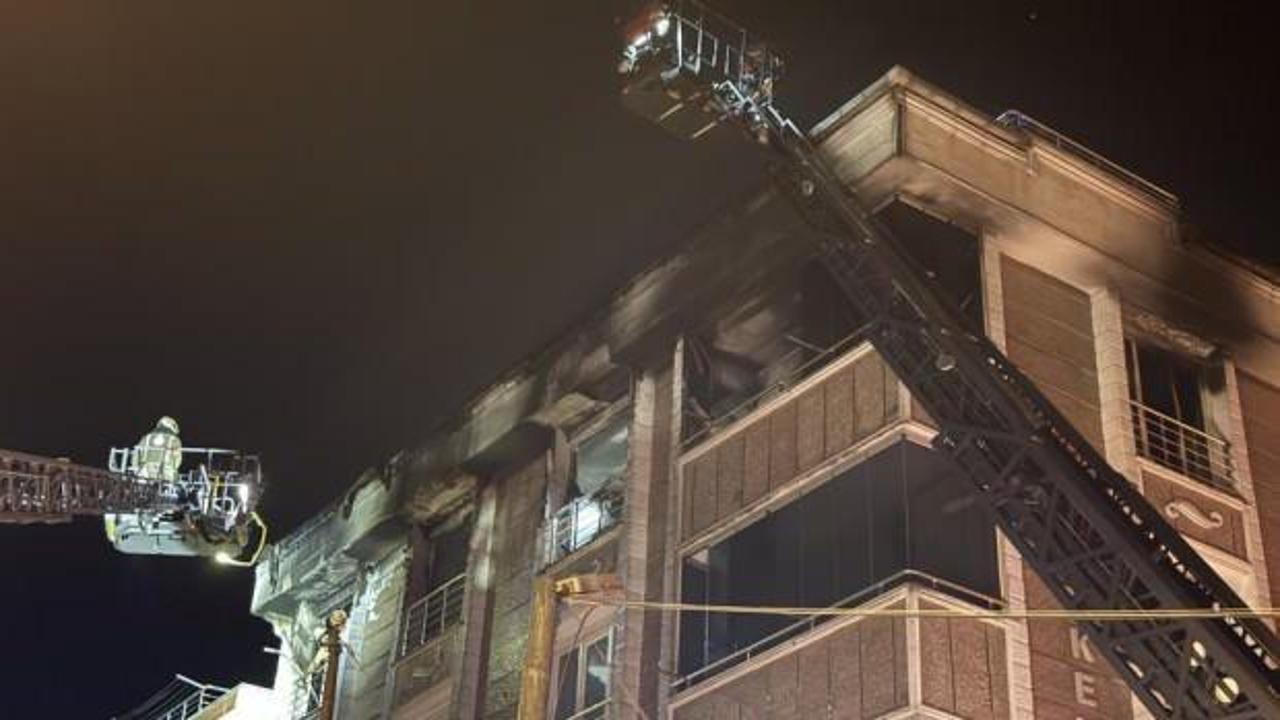 Gaziosmanpaşa'da 6 katlı binada yangın