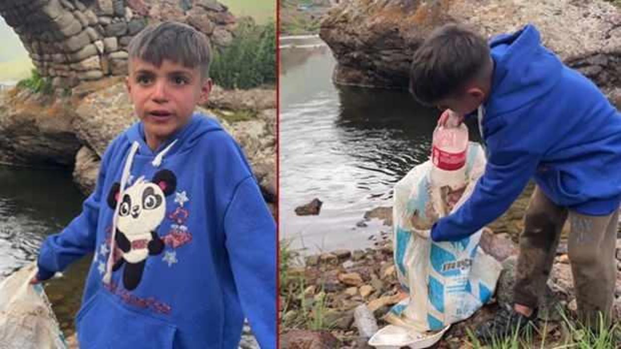 Gördüklerine tepki gösteren çocuk, sosyal medyada viral oldu 