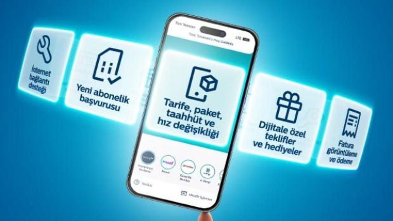 Türk Telekom uygulaması yeni özellikleriyle müşterilerinin hayatını kolaylaştırıyor