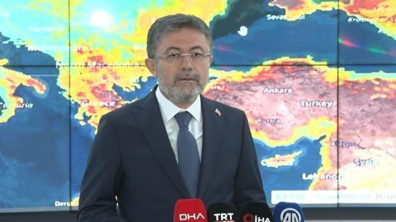 Bakan Yumaklı: Orman yangını riski ekim ayına kadar devam edecek