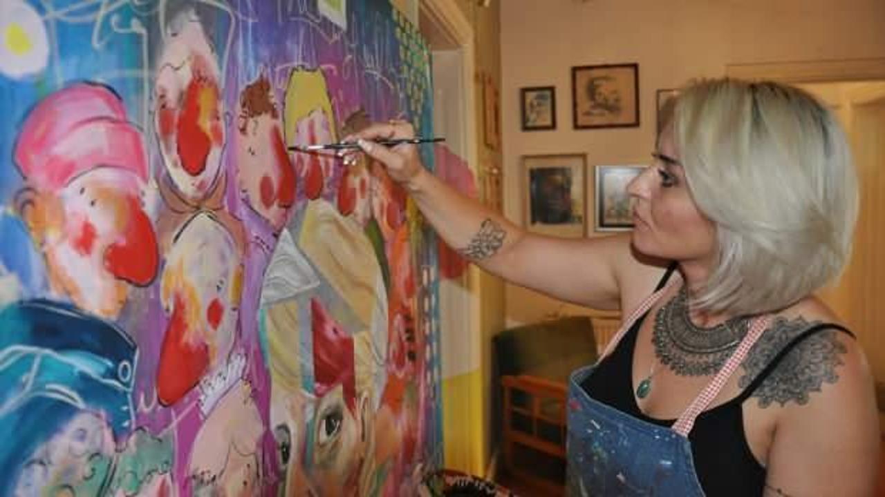 Deprem bölgesinden kitaplar sanat eserine dönüştü
