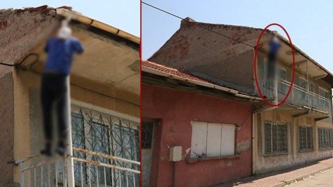 Evin balkonuna astılar! Gören ceset sandı, gerçek bambaşka çıktı