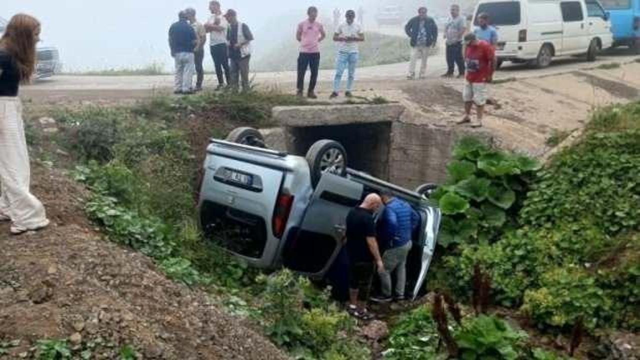 Gümüşhane’de yayla yolunda kaza: 4 yaralı