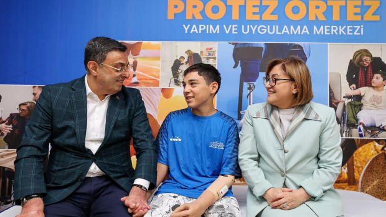 Gaziantep Büyükşehir'in protez merkezi, Mehmet Efe'ye umut oldu