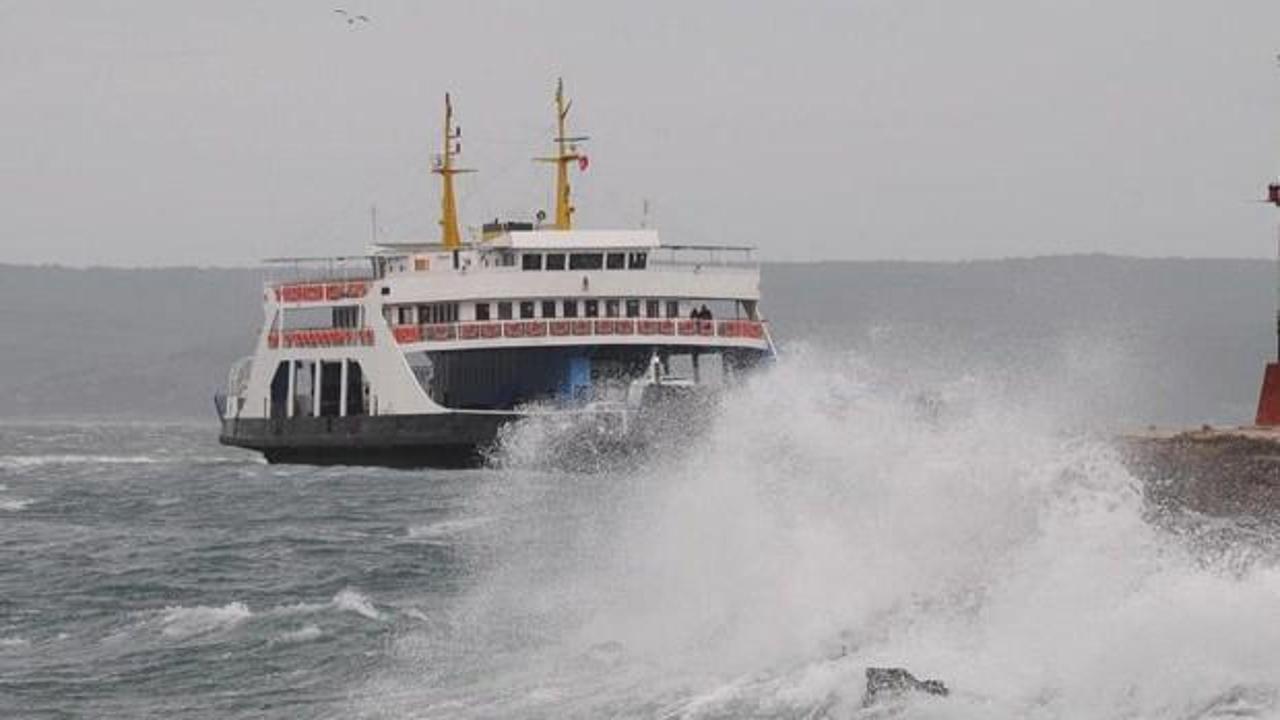 İstanbul'da deniz ulaşımına olumsuz hava engeli