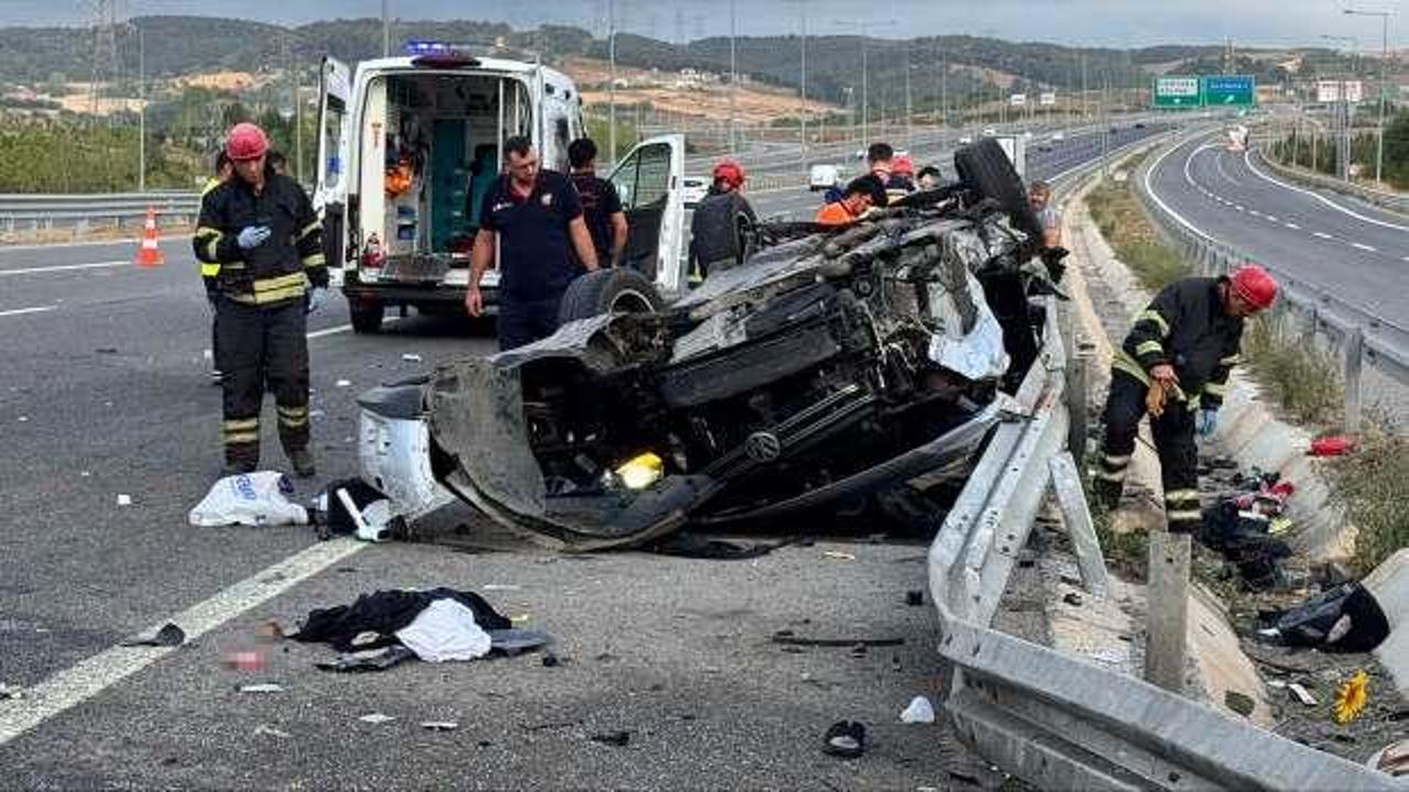 Kuzey Marmara'da feci kaza: Anne öldü, eşi ve üç çocuğu yaralandı