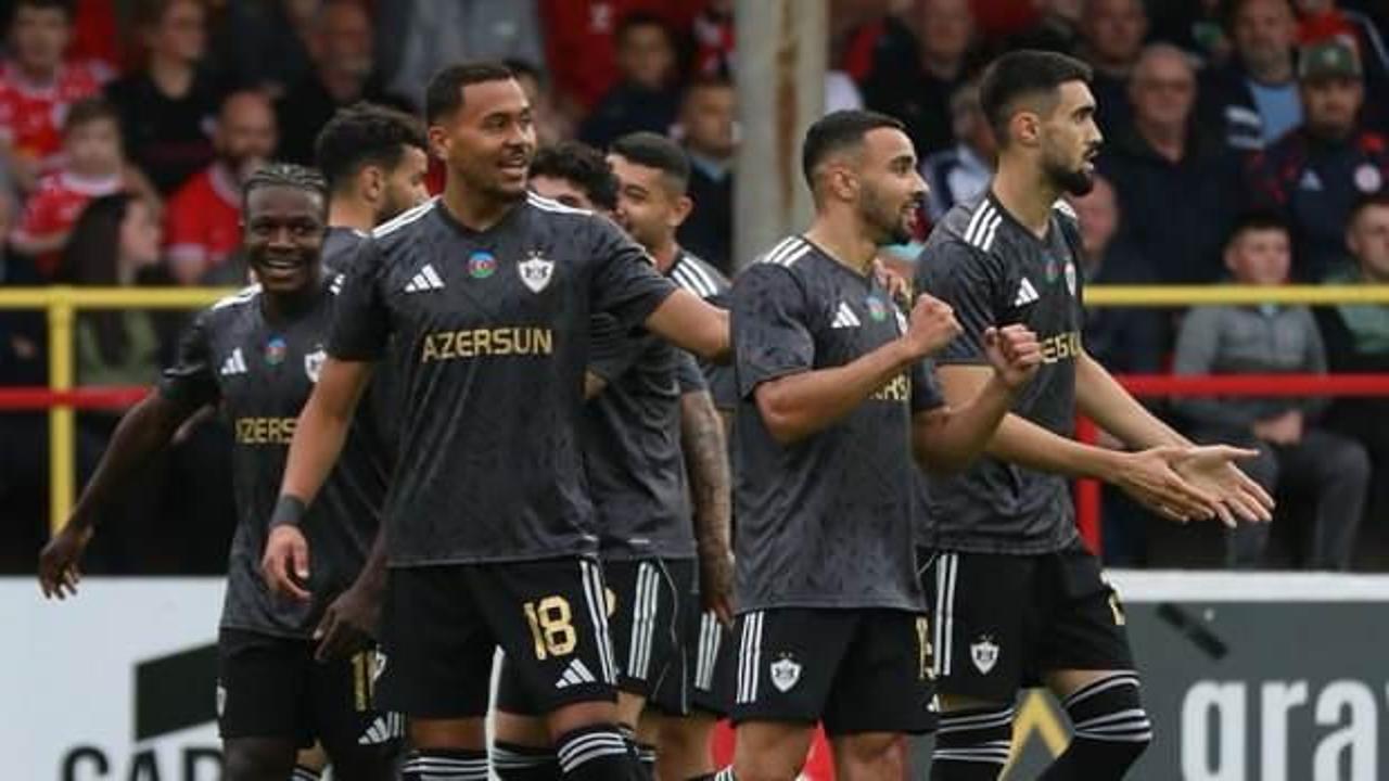 Karabağ-Shelbourne ma&ccedil;ında tarihe kazınan gol! &Ouml;yle bir dakikada geldi ki...