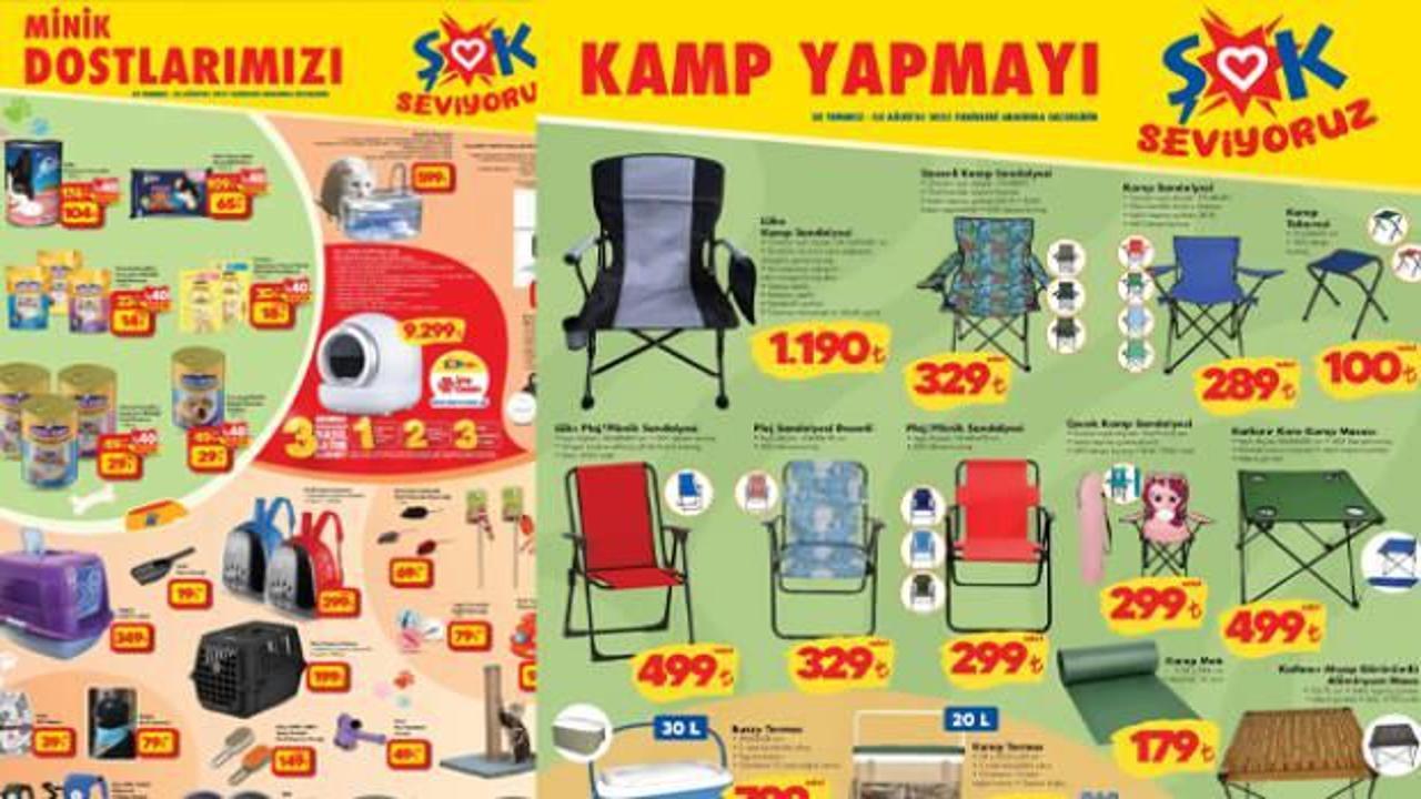 ŞOK 30 Temmuz - 5 Ağustos 2025 aktüel ürünler kataloğu: Kamp Sandalyesi, Katlanabilir Kamp Masası, Pet taşıma çantaları...