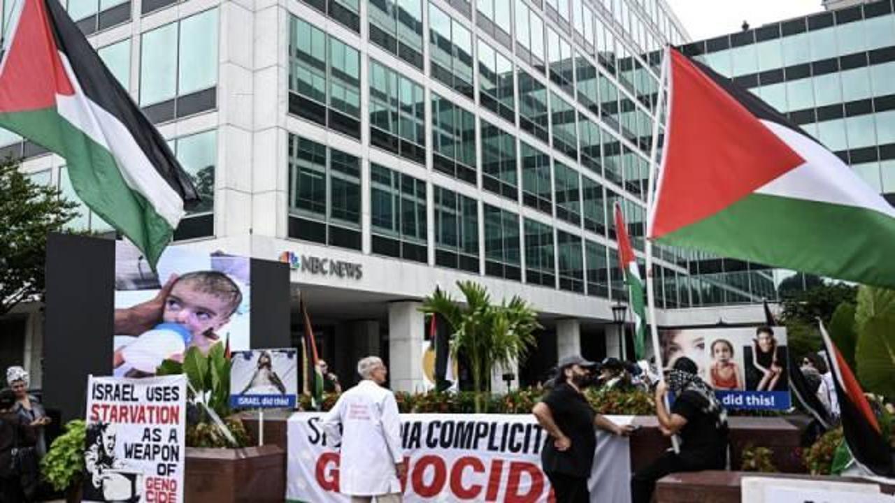 ABD basınına Gazze tepkisi! Göstericilerden taraflı medya protestosu