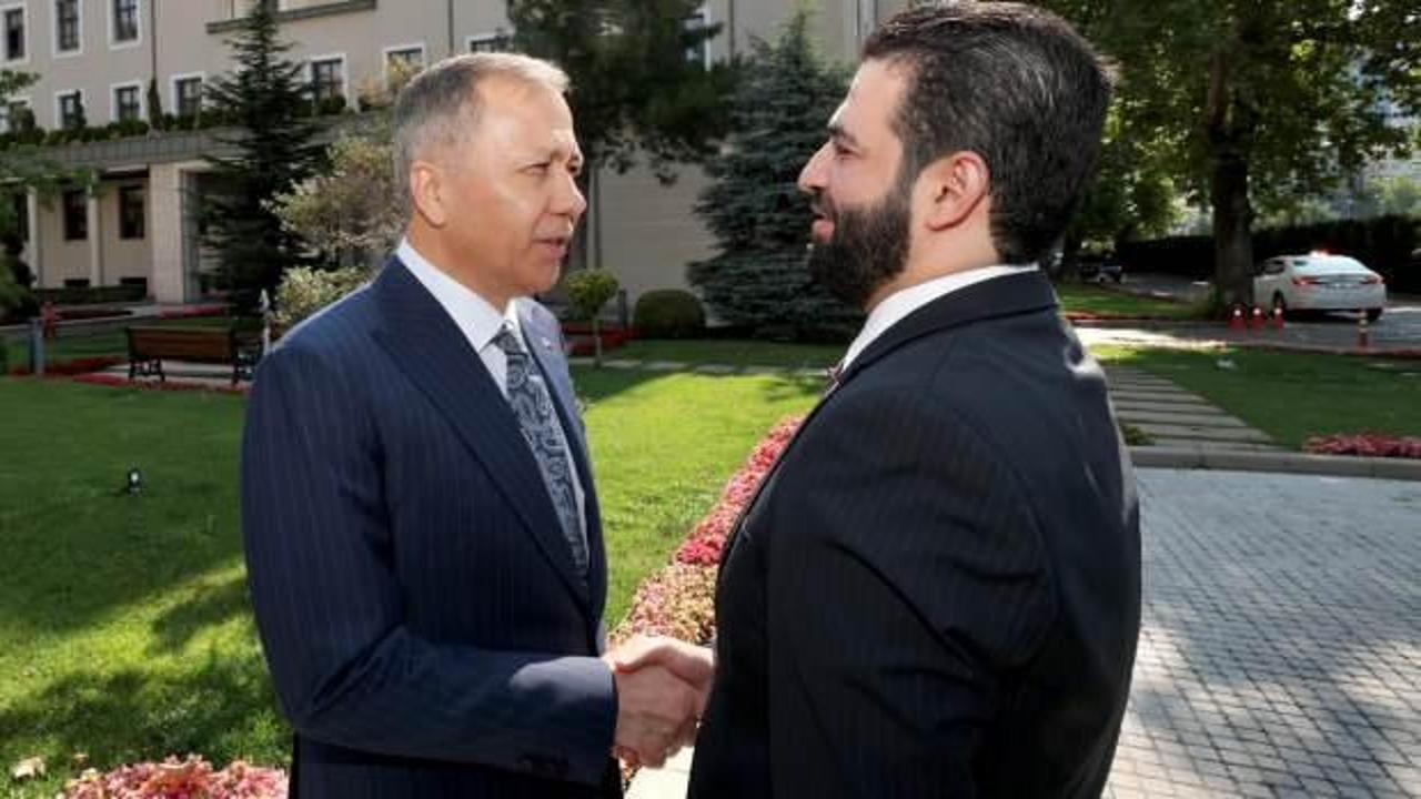 Ali Yerlikaya, Suriye İ&ccedil;işleri Bakanı Hattab'ı kabul etti!