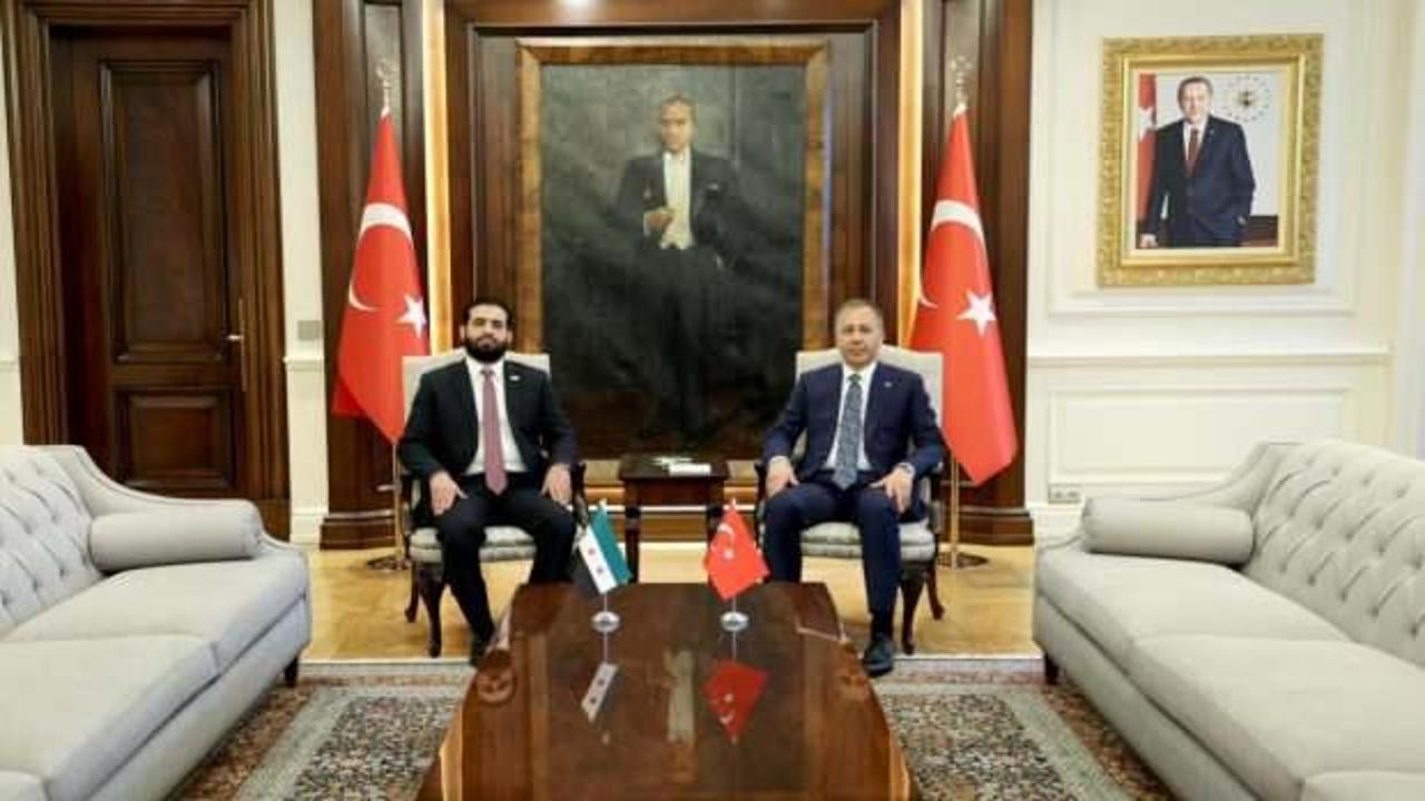 Bakan Yerlikaya, Suriyeli mevkidaşı ile g&ouml;r&uuml;şt&uuml;