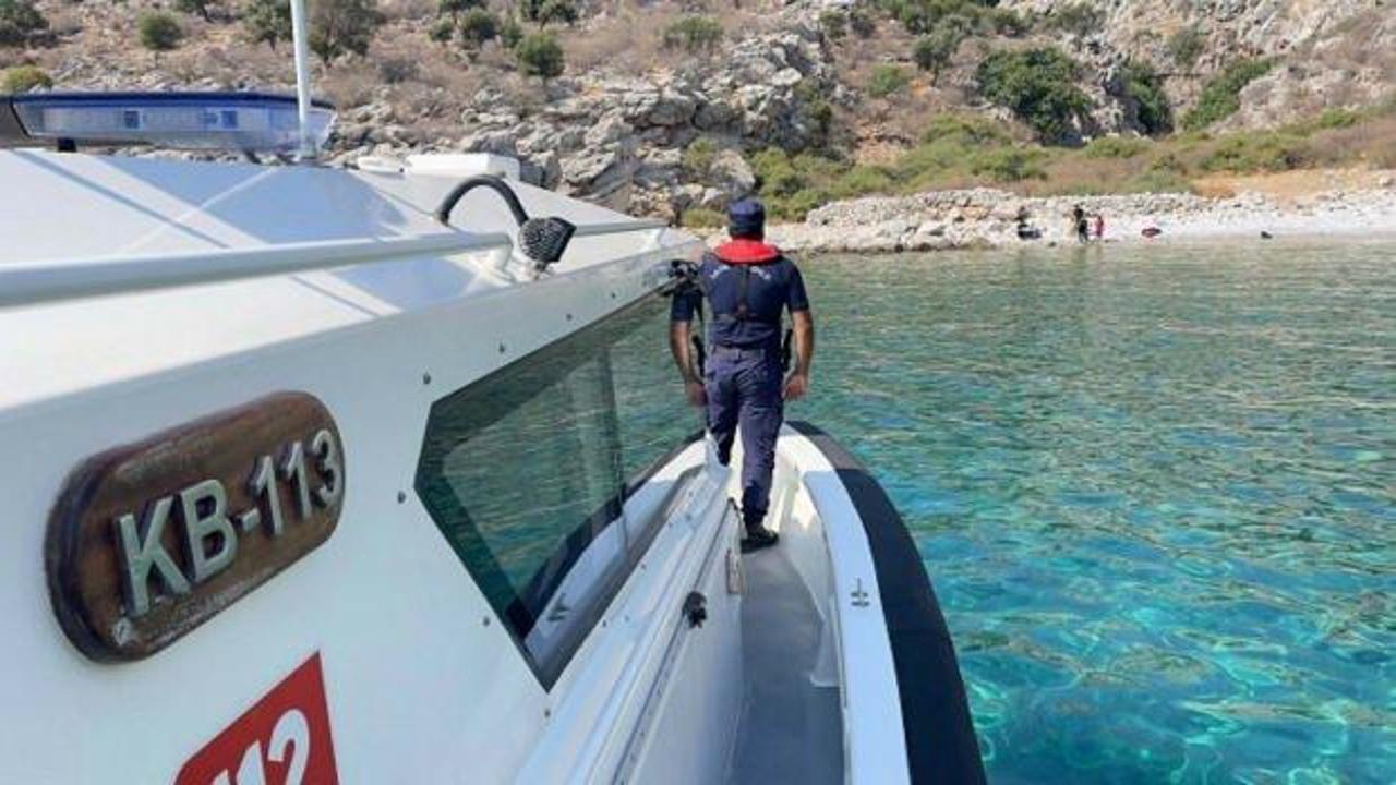 Marmaris'te operasyon! 14 göçmen kurtarıldı
