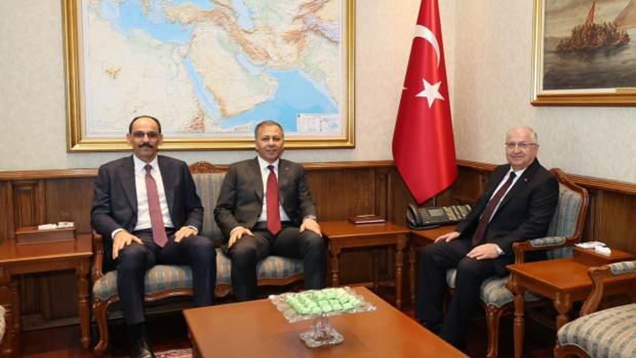 MSB'de üçlü zirve! Kalın, Güler ve Yerlikaya bir araya geldi!