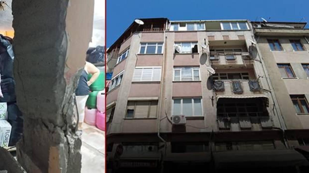 İddialar can alır cinsten! Kolonları patlayan 52 yıllık bina tahliye ediliyor